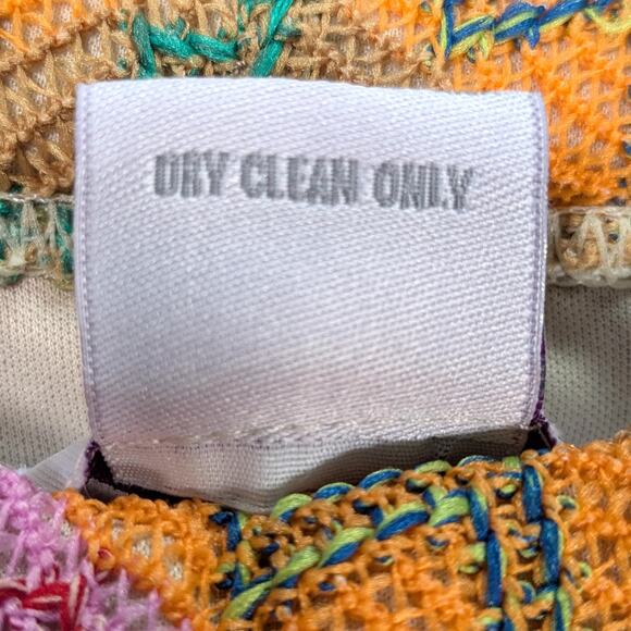 Sam TY Retro Boho Multi-Color Colorful Striped Knit Maxi Long Skirt Size Large - Picture 4 of 5